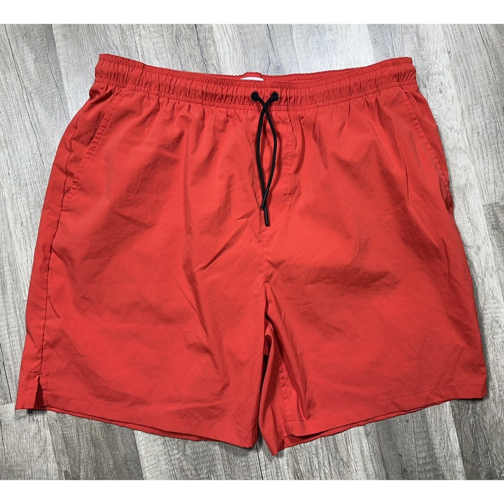 Hill City Lined Performance Running Shorts Men's Large 6.5" Red‎ Pockets